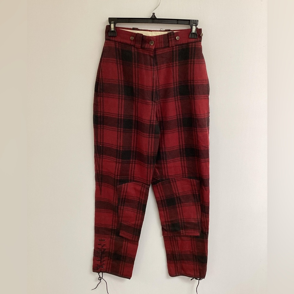 Vintage J. Peterman Plaid High-rise Hunting Pant